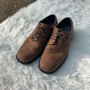 Rockport Men’s Leather upper Classic work casual Brown  oxford Shoes. 10.5